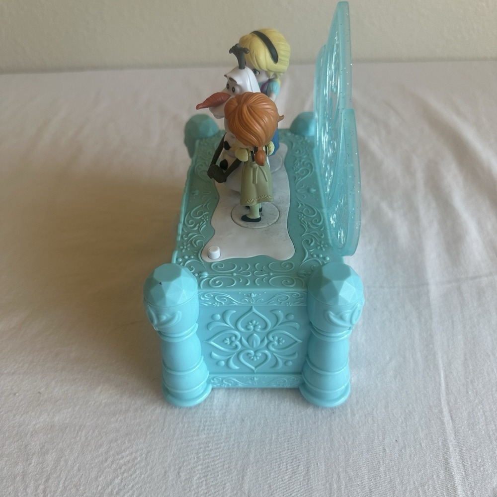 FROZEN Disney Jewelry Box Do You Want To Build A Snowman Animated Olaf Anna Elsa - Picture 4 of 9